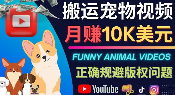 搬运TIKTOK视频到YouTube，并进行二次创作，月赚1万美元以上