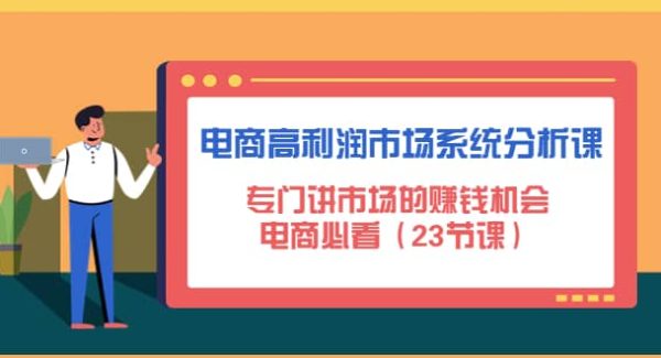 电商高利润市场系统分析课：电商必看（23节课）