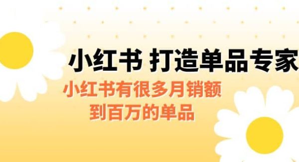 某公众号付费文章《小红书 打造单品专家》小红书有很多月销额到百万的单品